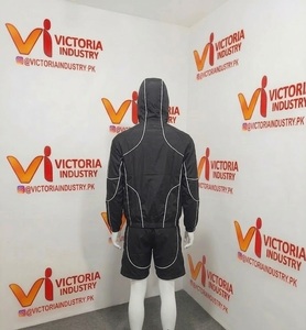 Nouvel ensemble de vêtements de sport unisexe, veste à capuche d'automne, coupe-vent, imperméable, respirant, design 2 en 1, style streetwear - Product Image 2