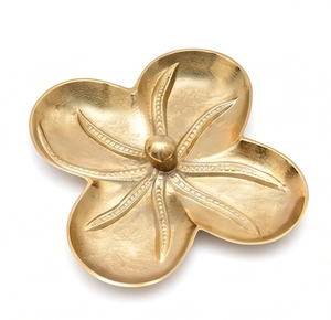 Moderno Cuenco Decorativo Dorado con Diseño Floral, Elegante Centro de Mesa para Decoración del Hogar, Adorno para Mesa de Comedor - Product Image 3