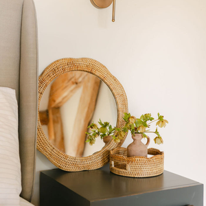 Handmade Rattan Round <b>Mirror</b> Bohemian Wall Decor Natural Weave Frame Crafted <b>Mirror</b> for Home Decor by King <b>Craft</b> Viet - Product Image 6