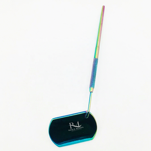 <b>Square</b> Shape Multi Plasma Coated Color Eyelash Extension <b>Mirror</b> Single Side Used Stainless Steel Makeup <b>Mirror</b> - Product Image 1