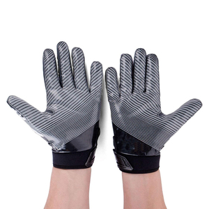 Guantes Deportivos de Fútbol Americano de Diseño Moderno, de Cuero, Unisex, Ligeros, Antideslizantes, Impermeables, de Secado Rápido y Fáciles de Lavar - Product Image 4