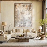 Peintures à l'huile sur toile tendue en gros pour la décoration intérieure, œuvres d'art pour hôtels, art mural moderne, abstrait fait main