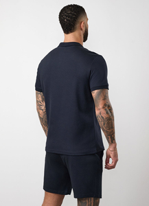 เสื้อกีฬาซิป 1/4 แบบเรียบ ขายส่ง รับสกรีนโลโก้ เสื้อพูลโอเวอร์ซิป 1/4 สำหรับออกกำลังกาย เสื้อยืดแขนสั้นผู้ชาย - Product Image 2