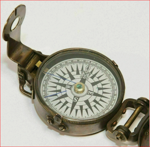 Vintage <b>Antique</b> Brass <b>compass</b> Vintage Pocket <b>Compass</b> - Product Image 4