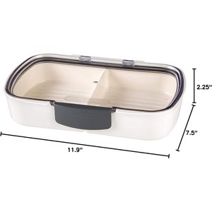 Contenitore per Alimenti da 11,75 Pollici con Chiusura Ermetica in Silicone e Coperchio Compatibile con Lavagna a Secco - Product Image 4