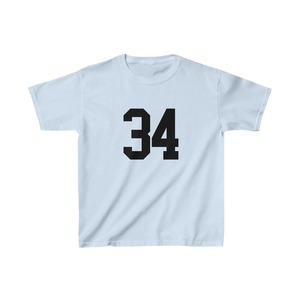 <b>Crop</b> <b>Top</b> T-Shirt With Number Print Short Sleeve O-Neck Street Style Jersey Knitted Women's Casual Wear - Product Image 3