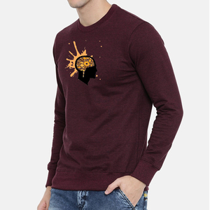 เสื้อฮู้ดดี้ผู้ชายแบบสั่งทำ OEM ตัวอย่างสินค้าพร้อมส่ง ผ้าฝ้ายฟลีซ 100% สวมหัว มีฮู้ด สไตล์ลำลอง ทรงหลวม ระบายอากาศได้ดี ใส่ได้ทั้งชายและหญิง - Product Image 2