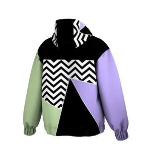 Chaqueta Cortavientos Personalizada para Hombre con Cierre de Cremallera, Diseño Sólido, Tela de Lana, Estilo Urbano Regular, Invierno, Alta Calidad, Anti-UV - Product Image 3