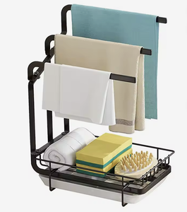 OEM/ODM Vietnam Adjustable Over Faucet Kitchen Sink Caddy Sponge Holder Utensil Organizer Bathroom Storage Rack - Product Image 2