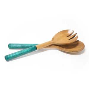 Juego de Servidores de Ensalada de Resina Hechos a Mano Urban Feast, Par de Cucharas de Diseño para Comedor - Product Image 2