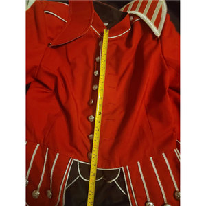 Chaqueta Escocesa Roja Doble para Piper, Túnica de Lana para Banda de Marcha, Chaqueta para Tamborista, Hecha a Mano y Personalizada - Product Image 5