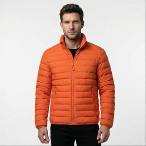 Oem 2025 Veste en duvet mince de haute qualité avec logo personnalisé pour hommes Doudoune oversize avec col montant Manteaux à bulles pour hommes Mode masculine - Product Image 1