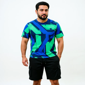 ชุดเสื้อและกางเกงขาสั้นสไตล์ฮาวาย พิมพ์ลายตามสั่ง สำหรับใส่เที่ยวพักผ่อนริมชายหาด ล่องเรือ และวันหยุด - Product Image 1