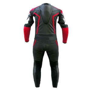 Traje de Motocicleta de Cuero Rojo y Blanco de Una Pieza para Hombre, Ropa Casual Personalizada, Impermeable, Personalizada OEM, Holgada - Product Image 3