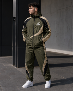 Custom Waffle Embroidered Gradient Color 220g Waterproof Lightweight Durable <b>Thermal</b> Winter Windbreaker Sporty <b>Tracksuit</b> Set Men - Product Image 5