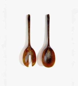 Hand Made Item Blue Color <b>Salad</b> Serving Set Eco-Friendly Dishwasher Safe <b>Salad</b> <b>Tools</b> Home Kitchen Made in India - Product Image 2