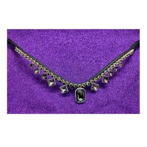 Banda de cejas gris claro de calidad superior, diseñador cuadrado de cristal, cuero negro y marrón, producto de caballo de ajuste cómodo - Product Image 2