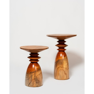 Creative Round <b>Wooden</b> Coffee <b>Table</b> Handmade Tapered Base Living Room Furniture Side <b>Table</b> Customized Side <b>Table</b> - Product Image 3