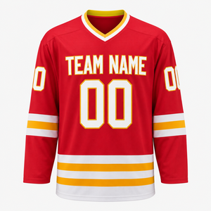 College ijshockey shirt teamlogo vochtregulerend wedstrijd training training custom top trending ijshockey shirt - Product Image 4