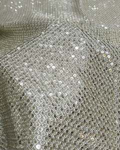 High Quality Sequin Embroidery <b>Fabric</b> 3D Floral Lace <b>Fabric</b> for Evening Dress Wedding Gown Garment - Product Image 4