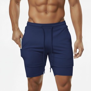 Pantalones Cortos Deportivos Transpirables de Secado Rápido para Hombre, de Alta Elasticidad y Doble Capa, para Verano, Gimnasio y Actividades al Aire Libre - Product Image 1