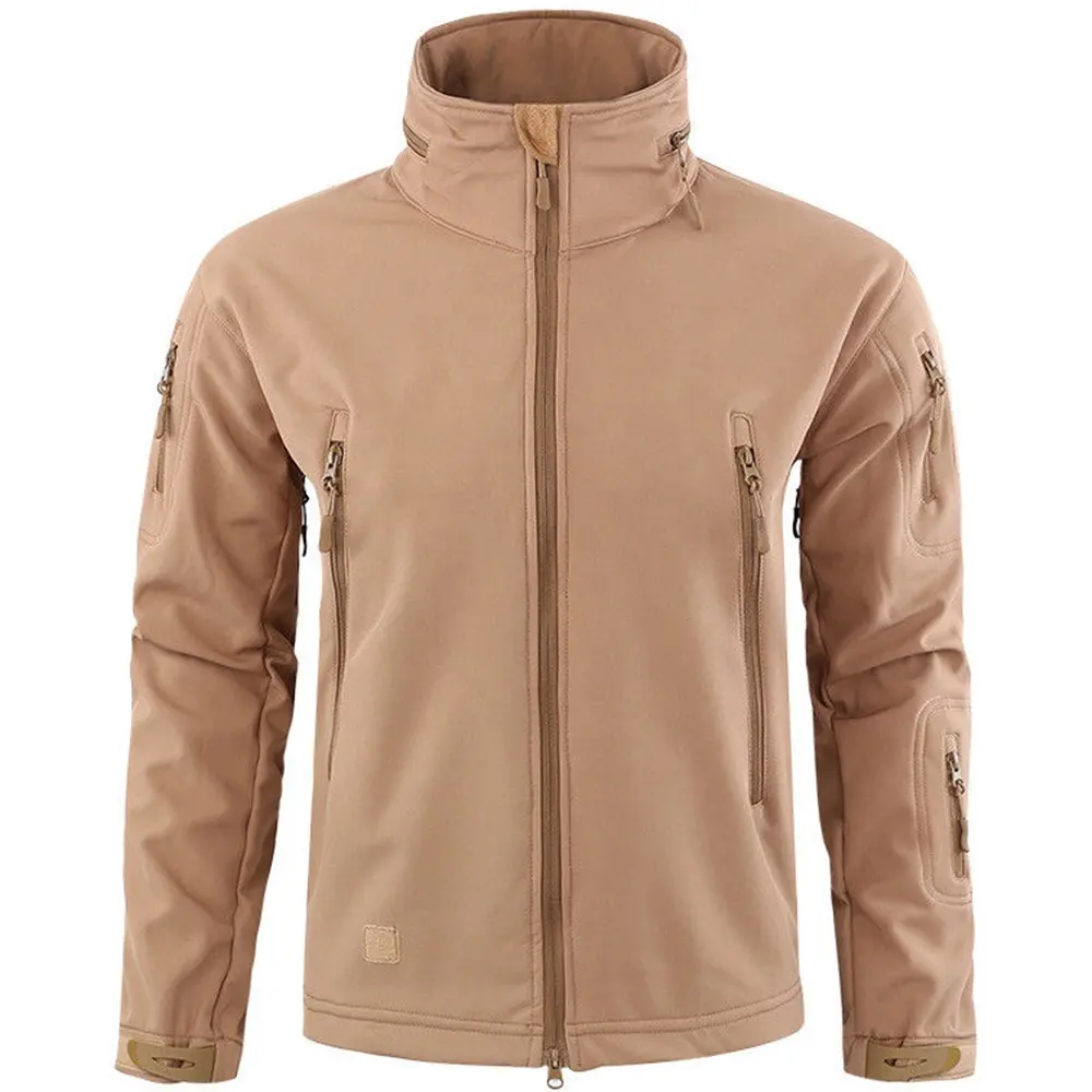 custom men street wear windbreaker track front zip color brown with zipper pocket elasticated trims 100% nylon jackets