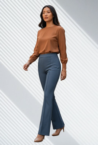 New Arrive Loose-fitting Long Pants <b>Elastic</b> <b>Waist</b> Solid Color Wholesale Casual Pants Fashion Women Girls Spring Summer <b>Trouser</b> - Product Image 2