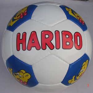 ลูกฟุตบอล HARIBO สีขาวน้ำเงิน ลายการ์ตูน สำหรับเล่นในร่มและกลางแจ้ง ลูกบอลโปรโมชั่น - Product Image 2
