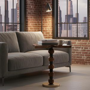 Mesa de Centro de Madera con Forma de Mariposa, Mesa Auxiliar Decorativa Hecha a Mano, Alta Calidad, Logotipo Personalizado, Muebles para Sala de Estar - Product Image 3