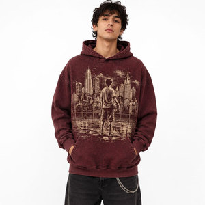 Sudadera con Capucha Extra Grande Unisex, 100% Algodón Orgánico, Felpa Ecológica, Transpirable, Informal, para Verano, con Bolsillo Frontal - Product Image 5