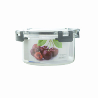 Ensemble de 3 boîtes alimentaires en plastique hermétiques, qualité alimentaire, sans BPA, couvercles anti-fuite, fermeture rapide, utilisables au micro-ondes et au congélateur