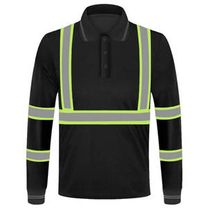 เสื้อยืดแขนยาวสะท้อนแสงสำหรับงานก่อสร้าง ขายส่ง OEM เสื้อยืดนิรภัยแบบมองเห็นได้ชัด เสื้อผ้าสำหรับทำงาน - Product Image 1
