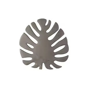 Posavasos de Metal con Diseño de Hoja de Palma Tropical, Resistente al Calor, para Ollas y Sartenes, Moderno, Estilo Boho, para Cocina y Comedor - Product Image 1