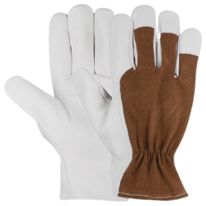 Top-Ranked Sheep Grain Leather Driving <b>Gloves</b> Breathable Heavy Duty Construction for Gardening <b>Driver</b> Work Abrasion Resistant - Product Image 2
