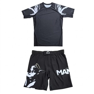 Kit de Artes Marciales Mixtas Manoo, Estampado por Sublimación Azul, Ropa Deportiva Ajustada de Secado Rápido para Hombre, Talla Adulto - Product Image 5