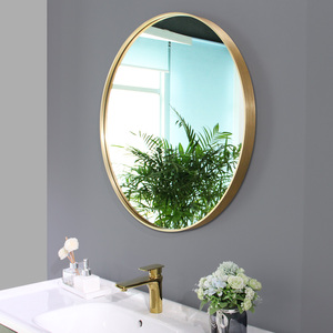 Modern Gold Round Wall <b>Mirror</b> Metal Frame Decorative Bathroom <b>Mirror</b> for Hotel Home Living Room Decor Bulk Supply - Product Image 3
