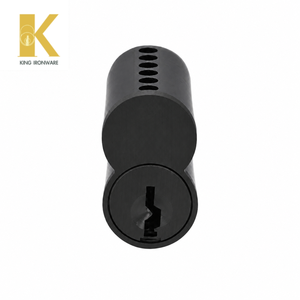 Cilindro de Cerradura de Puerta de Latón con Múltiples Opciones de Ranura para Llave, Negro Mate, 6 Pines, Ranura Q SFIC, para Seguridad en Edificios Comerciales - Product Image 5