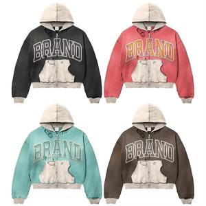 Sudadera con Capucha para Hombre, Diseño Personalizado con Estampado de Diamantes de Imitación, Ecológica, de Alta Calidad, 100% Algodón, Corte Holgado, Estilo Urbano Otoñal - Product Image 6