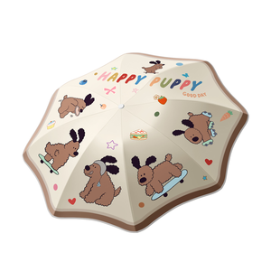 <span class=keywords><strong>Parapluie</strong></span> pliant personnalisé avec logo, poignée 3D en forme de chien, pointes arrondies réfléchissantes, idéal pour les enfants, l'école, les voyages, les boutiques et la vente <span class=keywords><strong>au</strong></span> détail. - Product Image 6