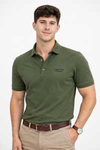 Camisas de Golf Verdes Sólidas para Hombre de Oneten Apparel, Camisa Casual de Manga Corta, 100% Poliéster, Secado Rápido, con Botones - Product Image 5