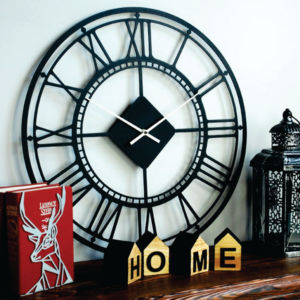 Luxury <b>Large</b> Round Metal Wall <b>Clock</b> Vintage Roman Numerals Silent Quartz Wall Watches Living Room Home Decoration Wall <b>Clocks</b> - Product Image 1