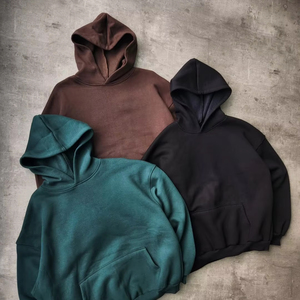 เสื้อฮู้ดซิปแบบย้อมสีเอซิดขายส่ง สไตล์วินเทจสตรีทแวร์ทรงหลวม ผลิตตามสั่ง ผ้าฟลีซ รับผลิตแบบ OEM ผู้ผลิตและผู้จัดจำหน่ายเสื้อผ้าขายส่ง - Product Image 2
