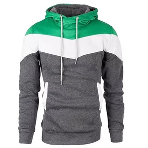 Sweat-shirt à capuche zippé pour homme, couleur unie, coupe classique, en coton French Terry, pour l'automne - Product Image 2