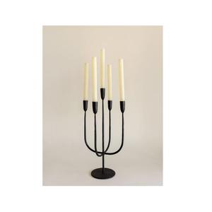 Support à bougie décoratif en métal avec finition plaquée pour la décoration d'intérieur, de mariage et de festivals - Product Image 1