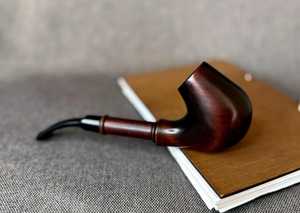 Pipa de Fumar de Madera Tallada a Mano, Moderna y de Alta Calidad, con Acabado Esmerilado, Ecológica, 10 cm - Product Image 3