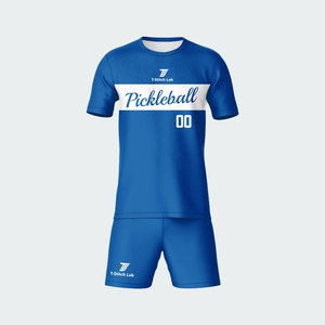 Nuevo Uniforme de Pickleball para Hombre, Cuello Redondo, Alta Calidad, Secado Rápido, Manga Corta, Absorbe la Humedad - Product Image 4