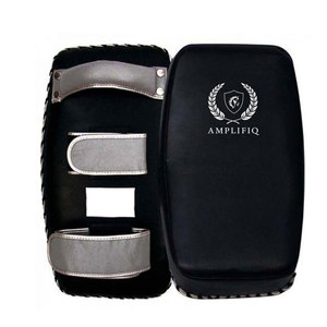 Thai Pads Leather Eco-Friendly Breathable for Boxing Training Thick <b>Foam</b> <b>Padding</b> Strong Handles Comfortable Grip Durable Cover - Product Image 1