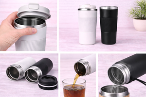 Gobelet personnalisé SteelCraft - Produit promotionnel pour le bureau pour Thanksgiving et Halloween - Product Image 3