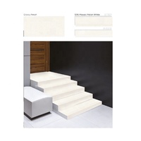 Carreaux de porcelaine de haute qualité 4 pieds (120x30cm) brillants pour marches d'escalier, carreaux de céramique 120x20cm pour contremarches, installation facile, carreaux intérieurs 15mm