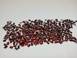 Granate Rojo Natural de Zambia, Corte Princesa Octogonal de 6*8 mm, Gema Certificada por Terceros para Fabricación de Joyería al por Mayor - Product Image 5